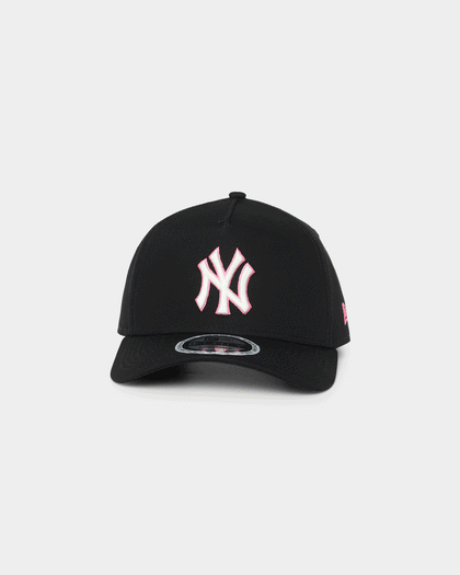 New Era New York Yankees Neon Pink 9FORTY A-Frame Snapback Black/Neon