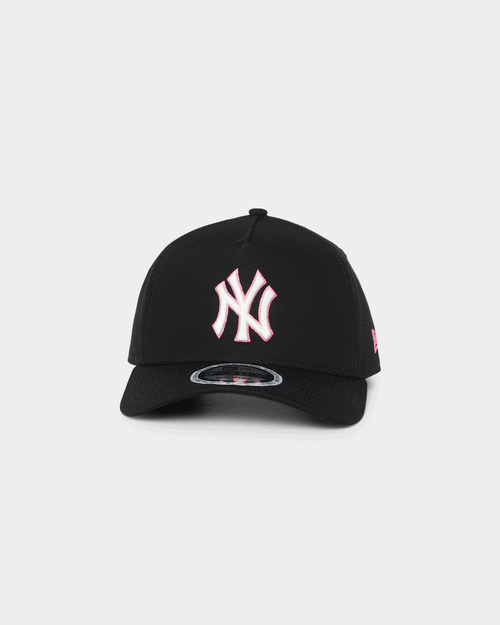 New Era New York Yankees Neon Pink 9FORTY A-Frame Snapback Black/Neon