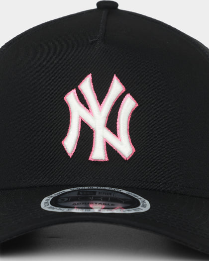 New Era New York Yankees Neon Pink 9FORTY A-Frame Snapback Black/Neon