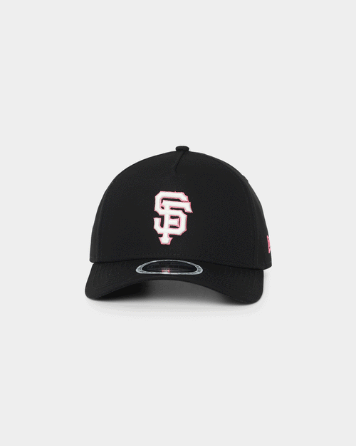 New Era San Francisco Giants Neon Pink 9FORTY A-Frame Snapback Black/Neon