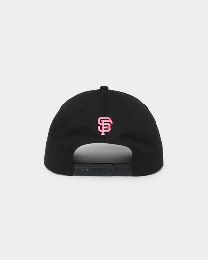 New Era San Francisco Giants Neon Pink 9FORTY A-Frame Snapback Black/Neon