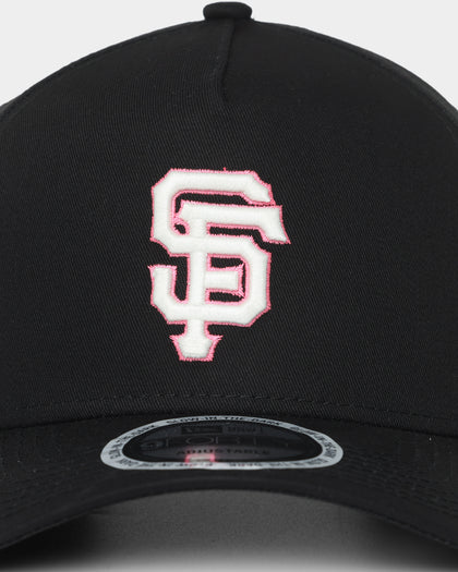 New Era San Francisco Giants Neon Pink 9FORTY A-Frame Snapback Black/Neon