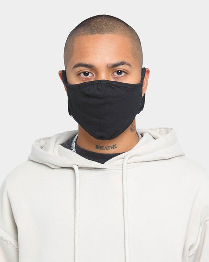 Goat Crew 100 Pack Blank Face Mask Black