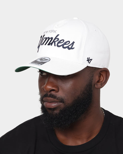 47 Brand New York Yankees Nantasket Script '47 Captain DTR Snapback White