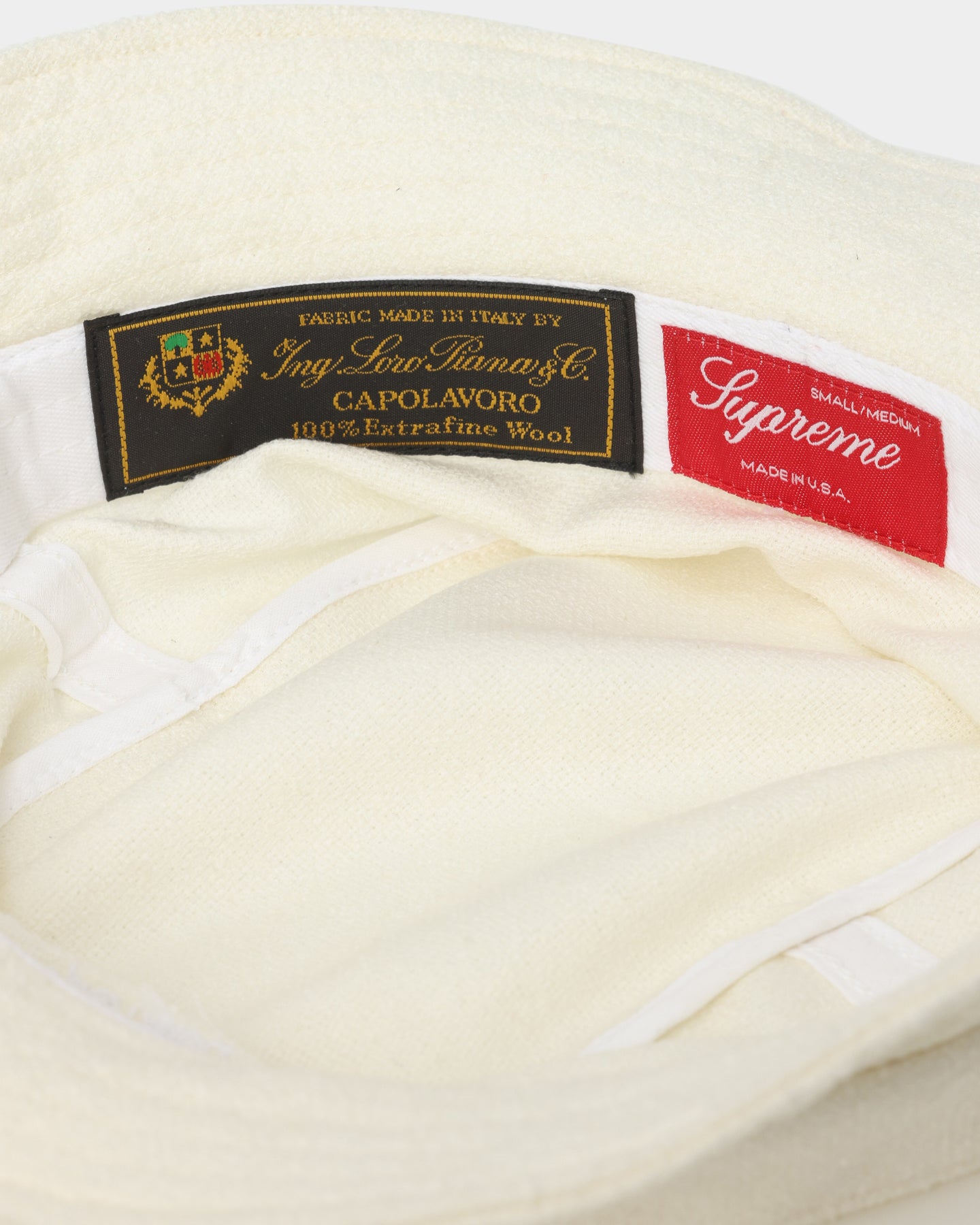 Supreme Classic Logo Terry Crusher Bucket Hat White | Culture Kings US