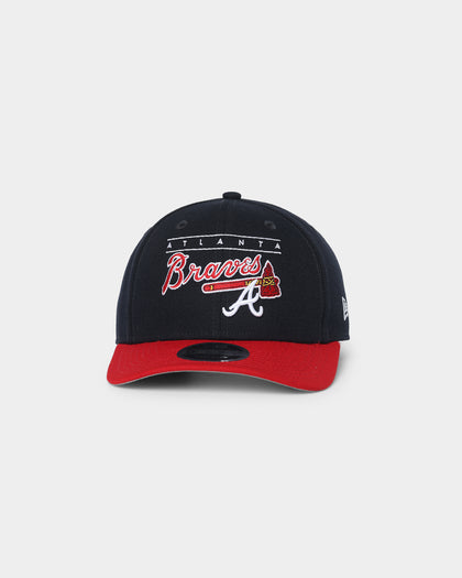 New Era Atlanta Braves Line Script Q122 9FIFTY Original Fit OTC/Black/Red