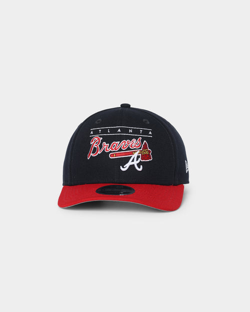 New Era Atlanta Braves Line Script Q122 9FIFTY Original Fit OTC/Black/Red