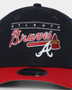 New Era Atlanta Braves Line Script Q122 9FIFTY Original Fit OTC/Black/Red