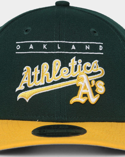 New Era Oakland Athletics 'Original Team Colours' Q122 9FIFTY Original Fit Snapback Green/Yellow