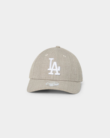 New Era Women's Los Angeles Dodgers Q122 9FORTY Strapback Heather Oatmeal Marle