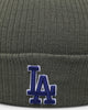 New Era Los Angeles Pom Knit Beanie Olive