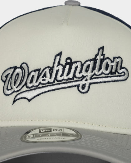 New Era Washington Nationals 'Retro G-Town' 9FORTY A-Frame Snapback Oceanside Blue