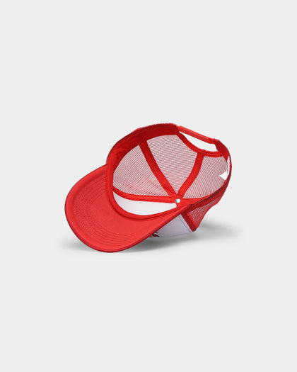 Goat Crew Boys Don't Cry Trucker Snapback White/Red