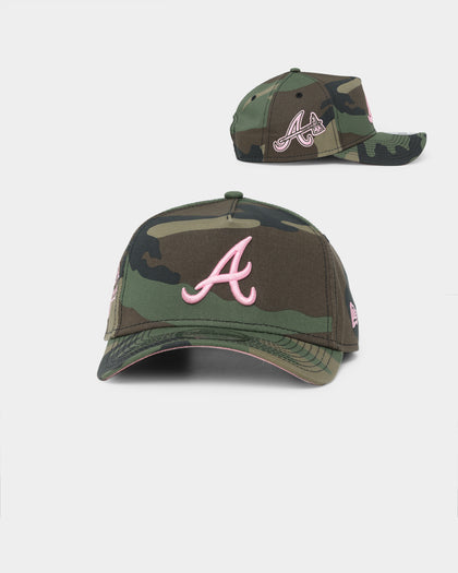 New Era Atlanta Braves "Camo Twist" 9FORTY A-Frame Snapback Camo Pink