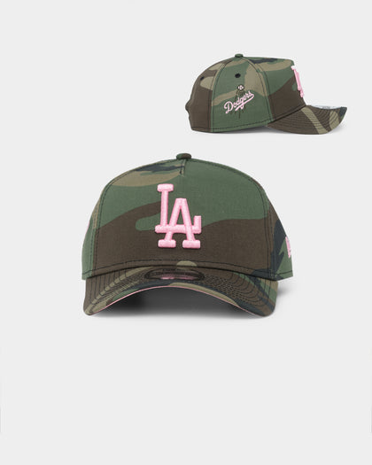New Era Los Angeles Dodgers "Camo Twist" 9FORTY A-Frame Snapback Camo Pink