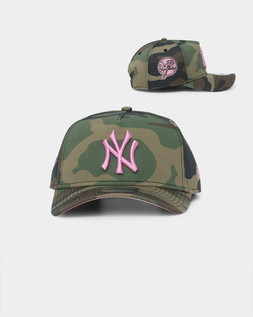 New Era New York Yankees "Camo Twist" 9FORTY A-Frame Snapback Camo Pink