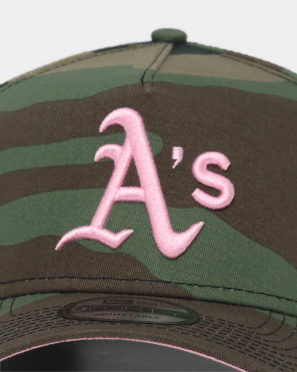 New Era Oakland Athletics "Camo Twist" 9FORTY A-Frame Snapback Camo Pink