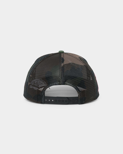 New Era Oakland Athletics "Camo Twist" 9FORTY A-Frame Trucker Snapback Camo Pink