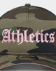 New Era Oakland Athletics "Camo Twist" 9FORTY A-Frame Trucker Snapback Camo Pink