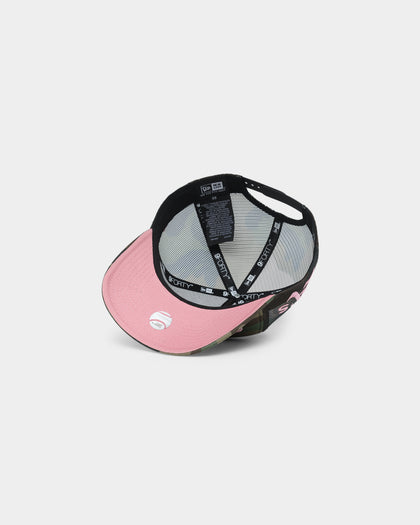 New Era Oakland Athletics "Camo Twist" 9FORTY A-Frame Trucker Snapback Camo Pink