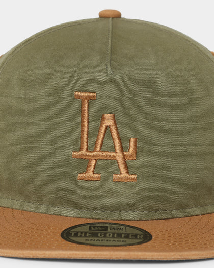 New Era Los Angeles Dodgers Golfer Snapback Green/Peanut