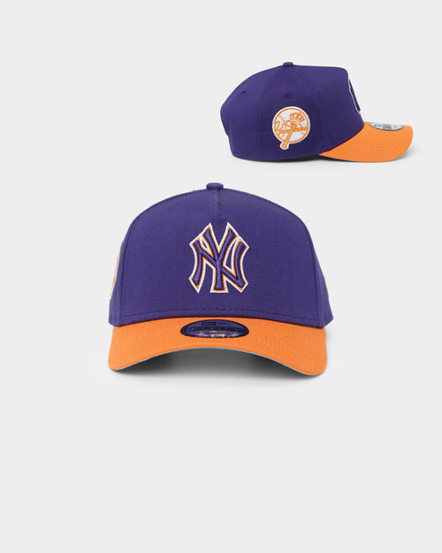 New Era New York Yankees "Purple Valley" 9FORTY A-Frame Snapback Purple/Orange