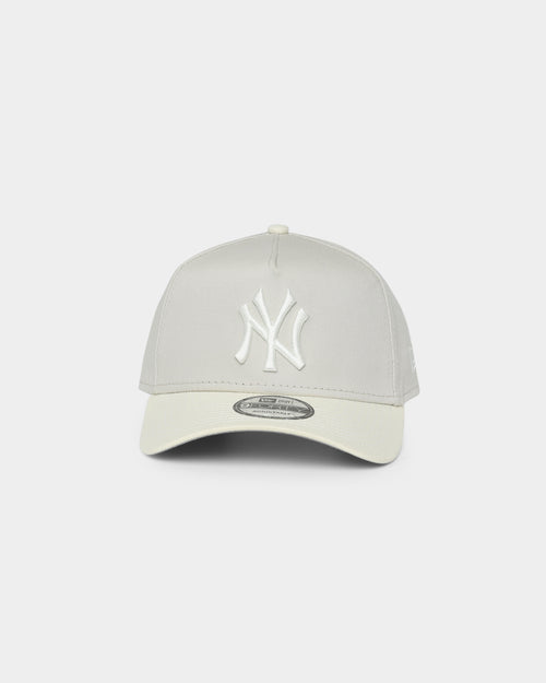 New Era New York Yankees 9FORTY A-Frame Snapback Stone/White
