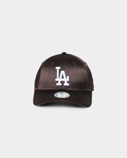 New Era Women's Los Angeles Dodgers 'Satin' 9FORTY Cloth Strapback Walnut