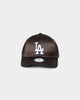 New Era Women's Los Angeles Dodgers 'Satin' 9FORTY Cloth Strapback Walnut