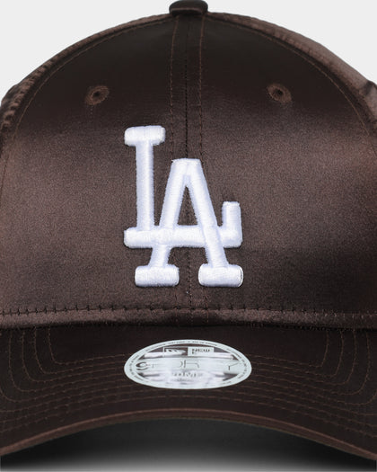 New Era Women's Los Angeles Dodgers 'Satin' 9FORTY Cloth Strapback Walnut