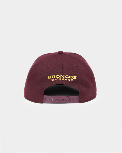 New Era Brisbane Broncos NRL Kick Off 2022 9FIFTY Snapback Official Team Colours Dark Purple