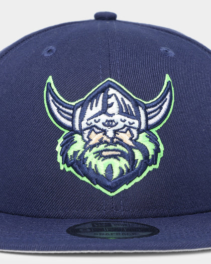 New Era Canberra Raiders NRL Kick Off 2022 9FIFTY Snapback Official Team Colours Navy/Bright Green