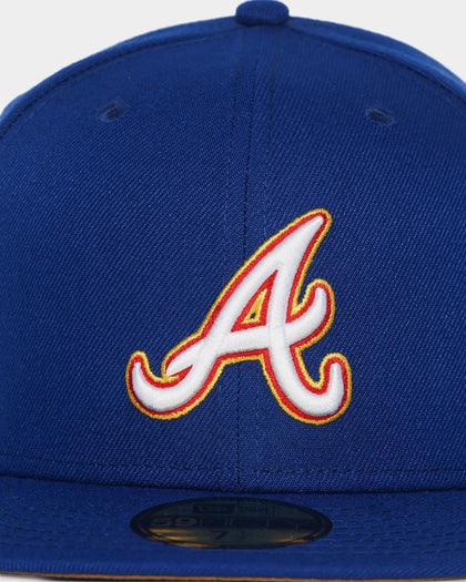 New Era Atlanta Braves "Cereal Wheat Bottoms" 59FIFTY Fitted Light Royal