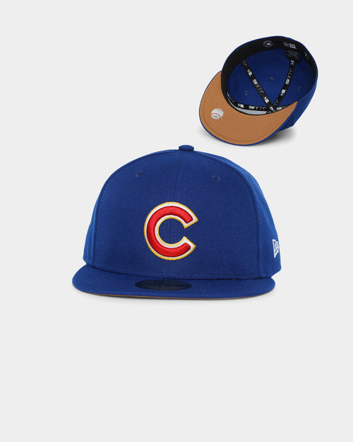 New Era Chicago Cubs "Cereal Wheat Bottoms" 59FIFTY Fitted Light Royal