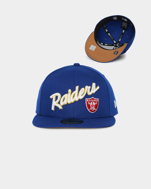 New Era Las Vegas Raiders "Cereal Wheat Bottoms" 59FIFTY Fitted Light Royal