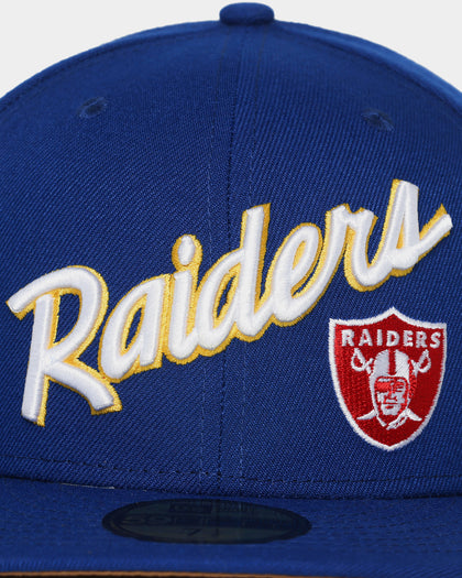 New Era Las Vegas Raiders "Cereal Wheat Bottoms" 59FIFTY Fitted Light Royal