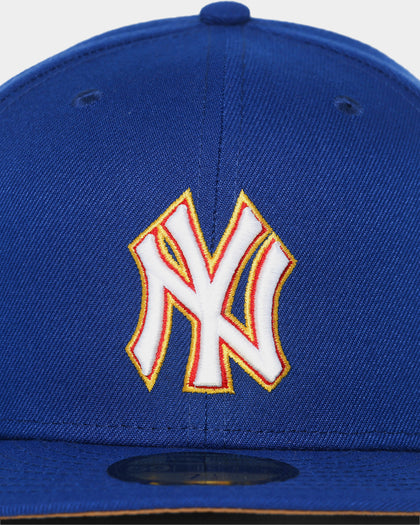 New Era New York Yankees "Cereal Wheat Bottoms" 59FIFTY Fitted Light Royal