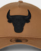 New Era Chicago Bulls 'Wheat' 9FORTY A-Frame Trucker Snapback Wheat/Black