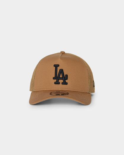 New Era Los Angeles Dodgers 'Wheat' 9FORTY A-Frame Trucker Snapback Wheat/Black