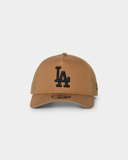 New Era Los Angeles Dodgers 'Wheat' 9FORTY A-Frame Trucker Snapback Wheat/Black