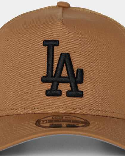 New Era Los Angeles Dodgers 'Wheat' 9FORTY A-Frame Trucker Snapback Wheat/Black