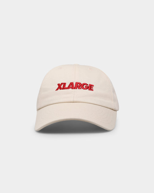 X-Large Low Profile Text Strapback Stone