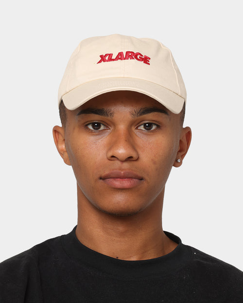 X-Large Low Profile Text Strapback Stone