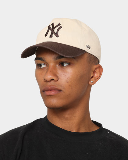 47 Brand New York Yankees 'Cookies & Cream' Clean Up Strapback Natural/Brown