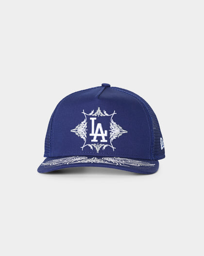 New Era Los Angeles Dodgers 'Flare Designs' 9FORTY A-Frame Trucker Snapback Original Team Colours