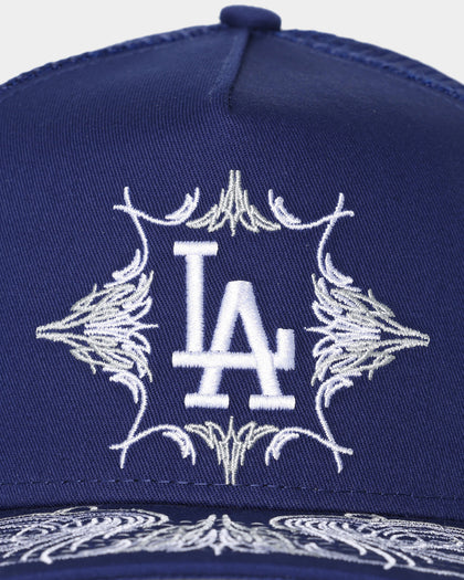 New Era Los Angeles Dodgers 'Flare Designs' 9FORTY A-Frame Trucker Snapback Original Team Colours