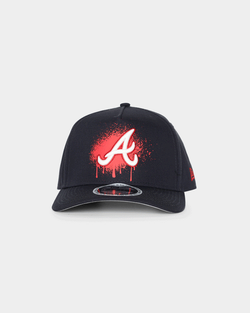New Era Atlanta Braves 'Spray Paint Glow' 9FORTY A-Frame Snapback Original Team Colours