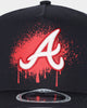 New Era Atlanta Braves 'Spray Paint Glow' 9FORTY A-Frame Snapback Original Team Colours