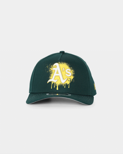 New Era Oakland Athletics 'Spray Paint Glow' 9FORTY A-Frame Snapback Original Team Colours