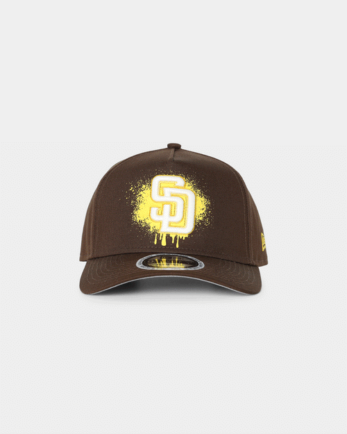 New Era San Diego Padres 'Spray Paint Glow' 9FORTY A-Frame Snapback Original Team Colours